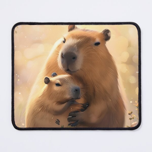 Item preview, Capybara Welcome Baby Card designed and sold by rostomaxa.