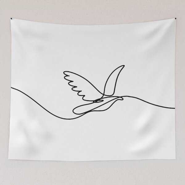 Item preview, Line Art Bird in Flight designed and sold by BuckaBaby.