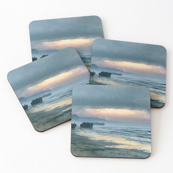 Item preview, Quiet Normandy Shore at Dawn designed and sold by ArtbyAdrian.
