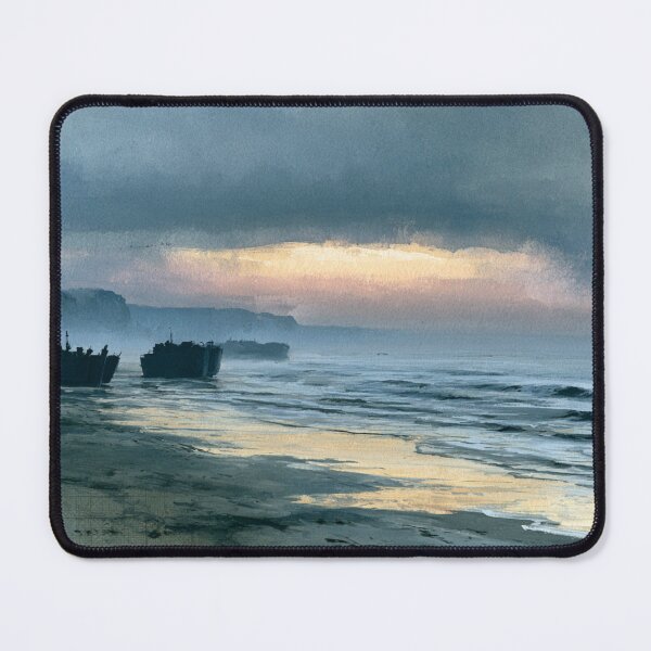 Item preview, Quiet Normandy Shore at Dawn designed and sold by ArtbyAdrian.