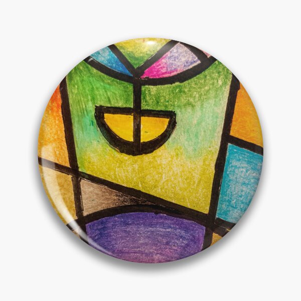 Item preview, Vibrant Geometric Abstract Stained Glass Art | Rainbow Color Block Art designed and sold by BuckaBaby.