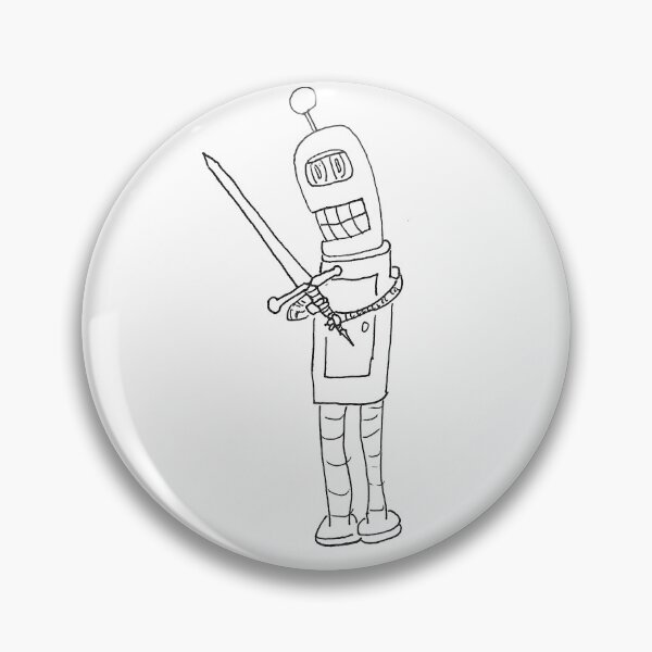 Item preview, Robot with a sword designed and sold by Gr33zy Art.