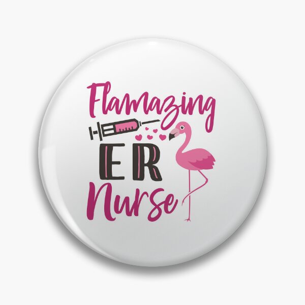 Item preview, ER Nurse Flamingo Flamazing designed and sold by jaygo.