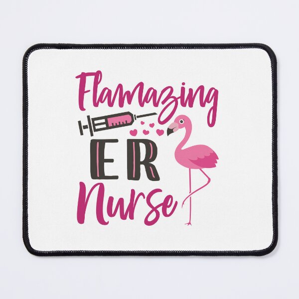 Item preview, ER Nurse Flamingo Flamazing designed and sold by jaygo.