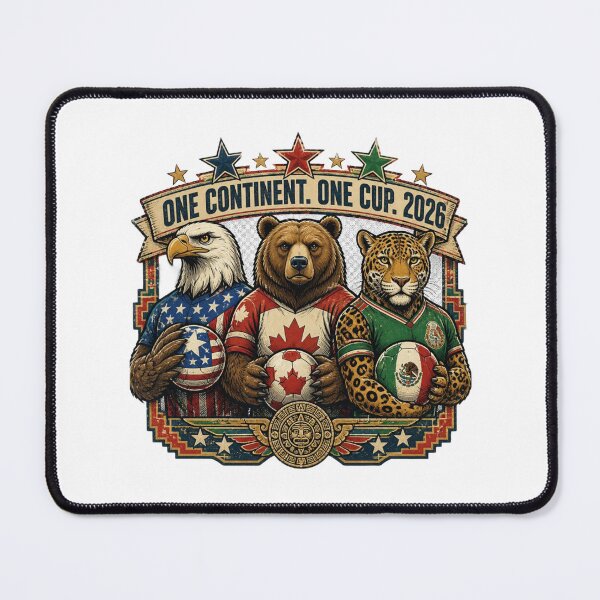 Item preview, One Continent One Cup 2026 — USA Canada Mexico Football Fan T-Shirt designed and sold by The96Minutes.