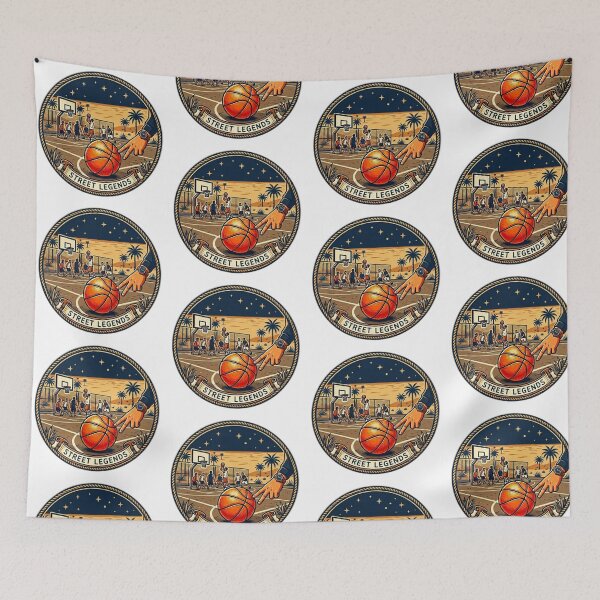 Item preview, Vintage Outdoor Basketball Court Emblem Retro Summer Game Graphic designed and sold by Fatomfatom.