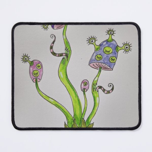Item preview, Surreal Eye Mushroom Fantasy Plant Illustration designed and sold by GothicMeadow.