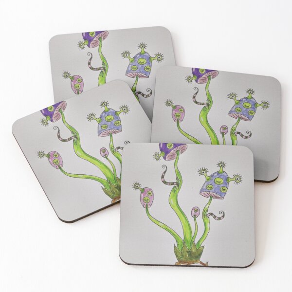 Item preview, Surreal Eye Mushroom Fantasy Plant Illustration designed and sold by GothicMeadow.