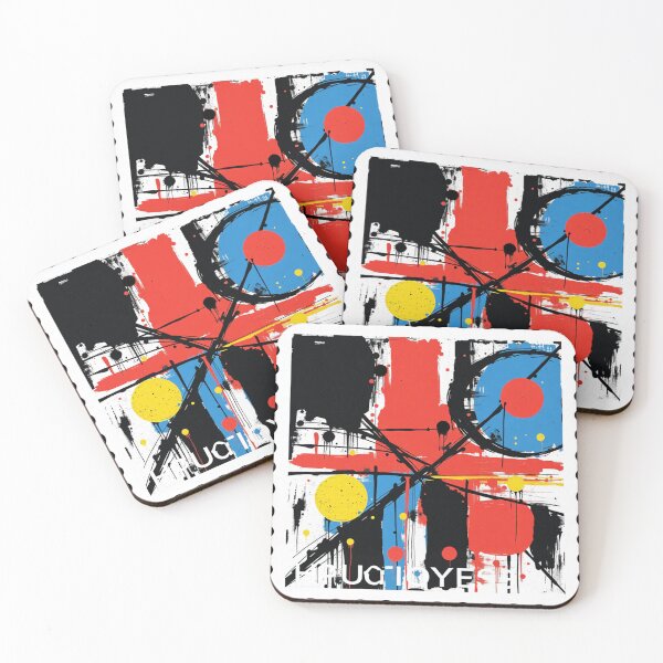 Item preview, celestial crossfire stamp colorful geometric abstract design designed and sold by SmashingDeals.