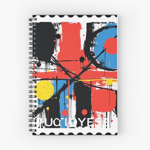 Item preview, celestial crossfire stamp colorful geometric abstract design designed and sold by SmashingDeals.
