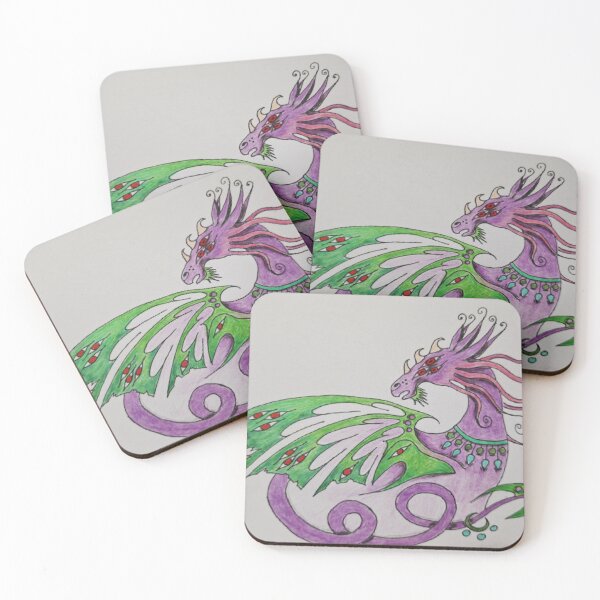 Item preview, Gothic Purple Eldritch Dragon with Red Eyes Sketch designed and sold by GothicMeadow.