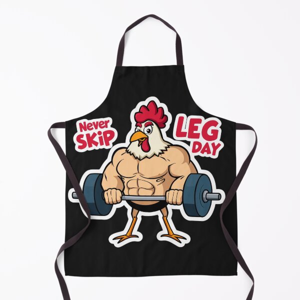 Item preview, Never Skip Leg Day - Funny Muscular Chicken Gym Mascot Workout designed and sold by Sparkofart07.