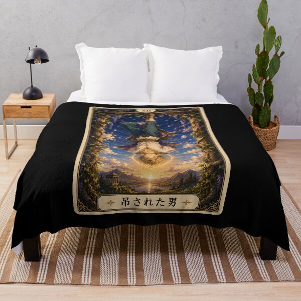 Item preview, Tarot card the hanged man (吊された男) in anime style designed and sold by ProjecTees.