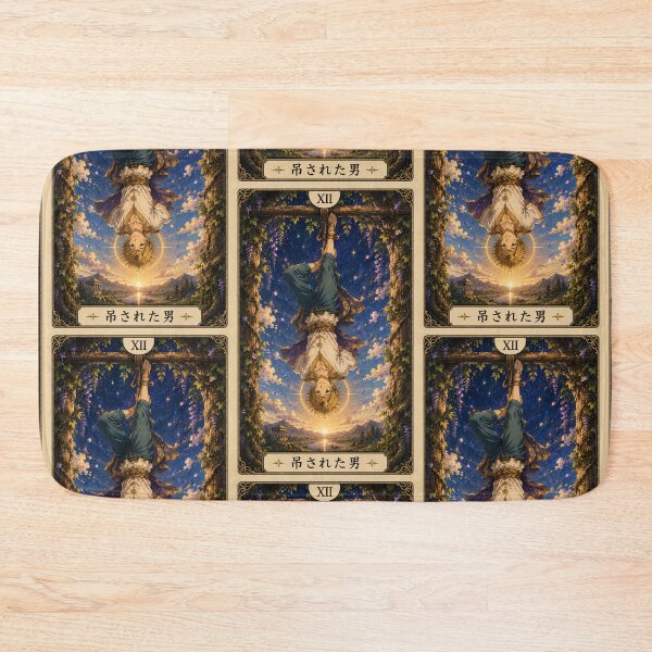 Item preview, Tarot card the hanged man (吊された男) in anime style designed and sold by ProjecTees.