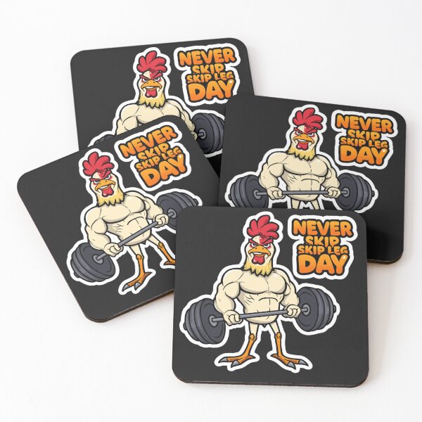 Item preview, Never Skip Leg Day - Funny Muscular Chicken Gym Mascot Workout designed and sold by Sparkofart07.