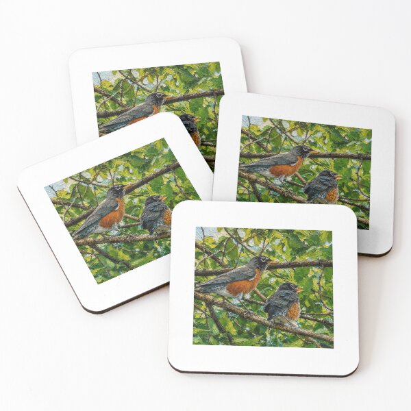 Item preview, Mother and Baby Robin in Tree designed and sold by Vermont Gifts and Art.