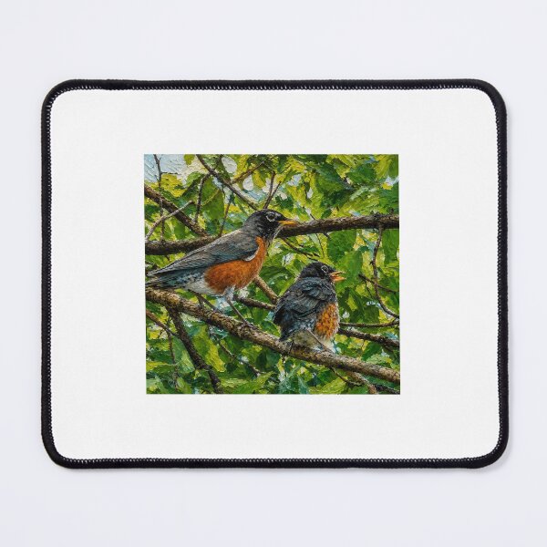Item preview, Mother and Baby Robin in Tree designed and sold by Vermont Gifts and Art.