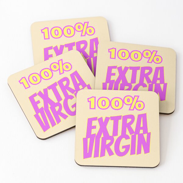 Item preview, 100% Extra Virgin – Funny Bold Typography Design designed and sold by radiogalaxy.