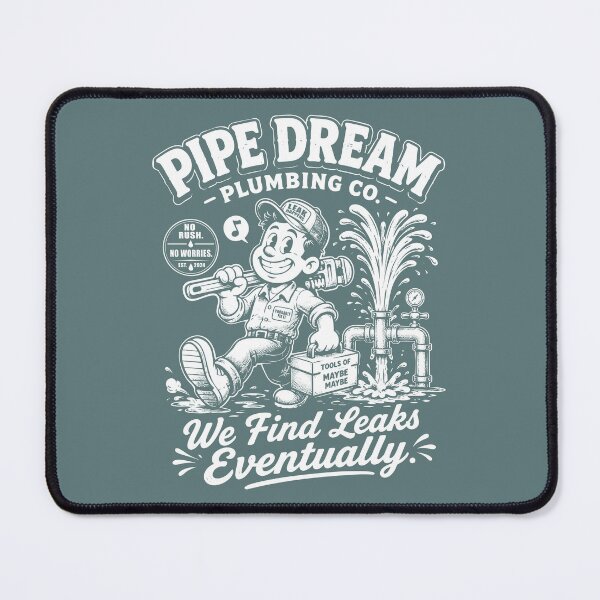 Item preview, Pipe Dream Plumbing Co. Funny Retro company designed and sold by CamaleonDesigns.