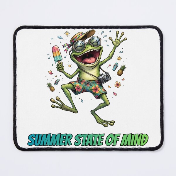 Item preview, Summer State Of Mind Frog Shirt | Funny Tropical Vacation Design designed and sold by GraphicGlowTeesStore.