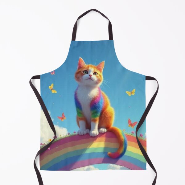 Item preview, Cute cat with rainbow. designed and sold by Knock on my door.
