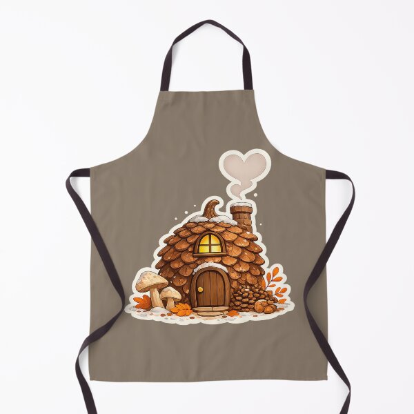 Item preview, Cozy Pinecone Cottage with Snow – Whimsical Woodland Fairy House designed and sold by Iras-Art-Corner.