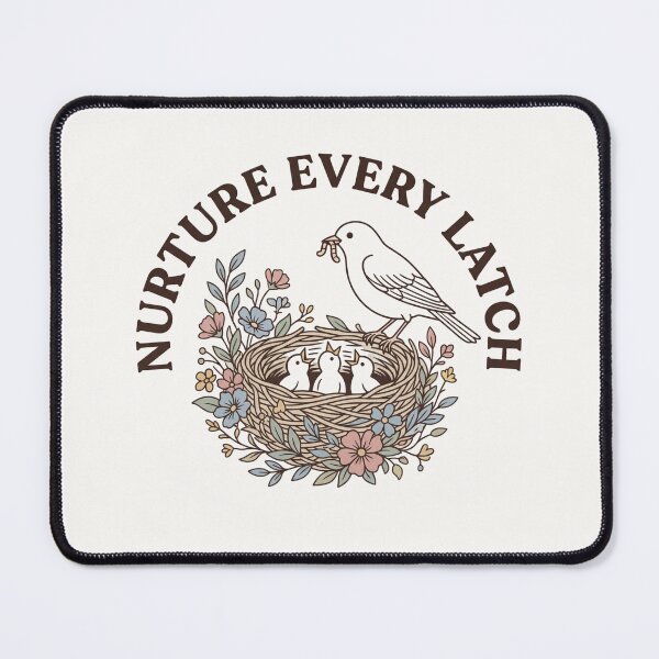 Item preview, Nurture Every Latch Cottagecore Floral Art designed and sold by Lucysthoughts.