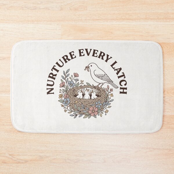 Item preview, Nurture Every Latch Cottagecore Floral Art designed and sold by Lucysthoughts.