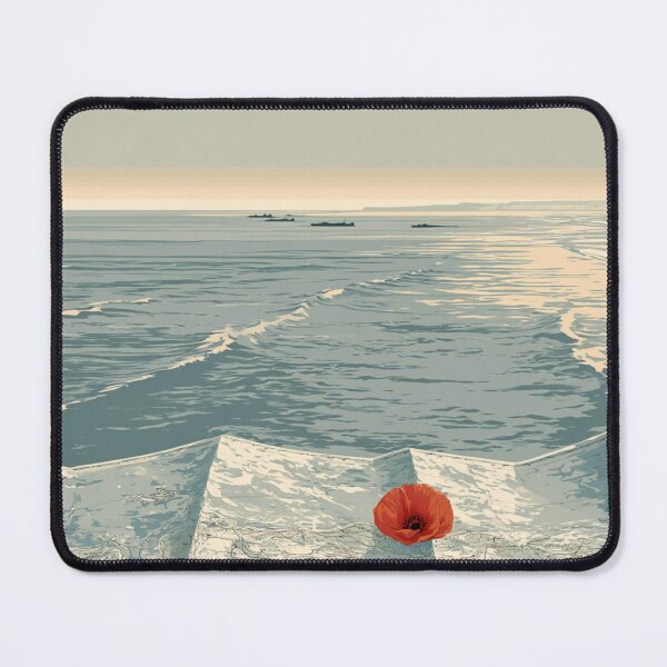 Item preview, Normandy Map and Remembrance Poppy designed and sold by ArtbyAdrian.