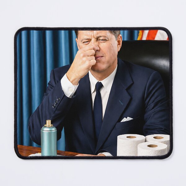 Item preview, JFK Reaction Art | Funny John F. Kennedy Parody Wall Art & Apparel designed and sold by Awful Whiff Art Co.