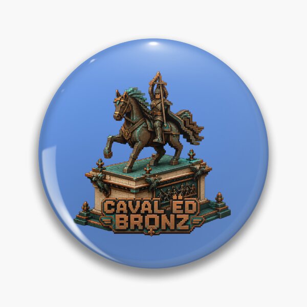 Item preview, Caval ed Bronz Torino Statue Blocky Voxel Art designed and sold by Torinostalgia.