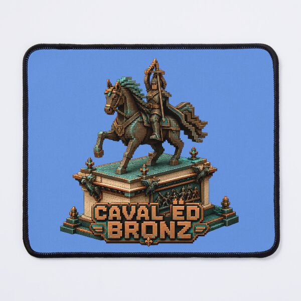 Item preview, Caval ed Bronz Torino Statue Blocky Voxel Art designed and sold by Torinostalgia.