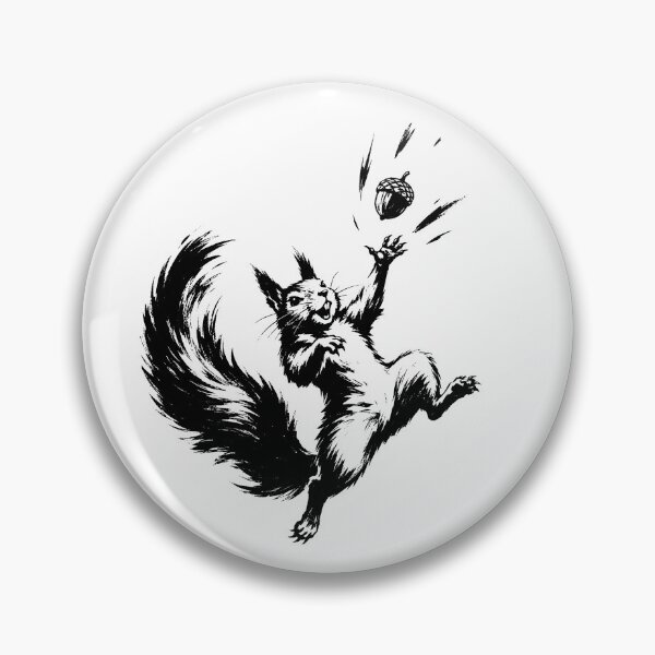 Item preview, Happy Squirrel Chasing Acorn designed and sold by ChocoMellowCo.