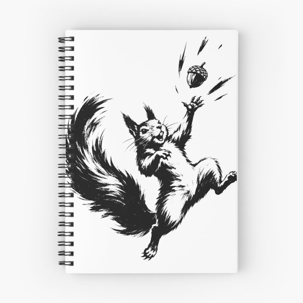 Item preview, Happy Squirrel Chasing Acorn designed and sold by ChocoMellowCo.