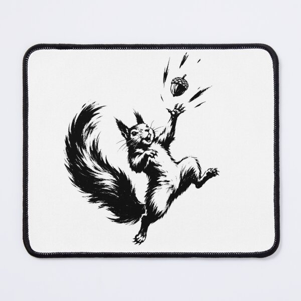 Item preview, Happy Squirrel Chasing Acorn designed and sold by ChocoMellowCo.