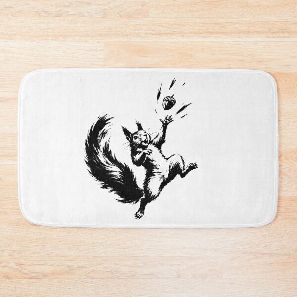 Item preview, Happy Squirrel Chasing Acorn designed and sold by ChocoMellowCo.