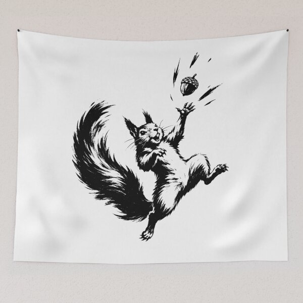 Item preview, Happy Squirrel Chasing Acorn designed and sold by ChocoMellowCo.