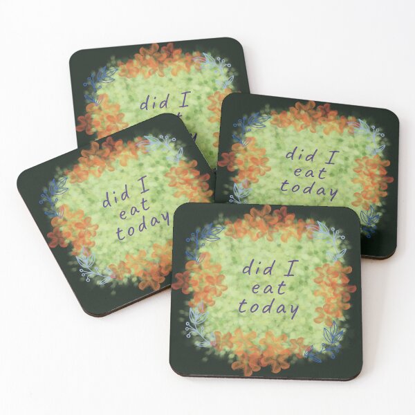Item preview, Did I Eat Today Funny Green Floral Quote designed and sold by StoriesInGrain.