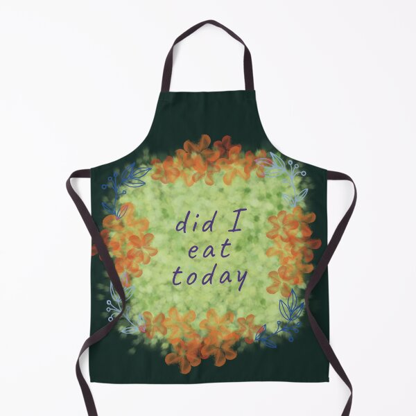 Item preview, Did I Eat Today Funny Green Floral Quote designed and sold by StoriesInGrain.