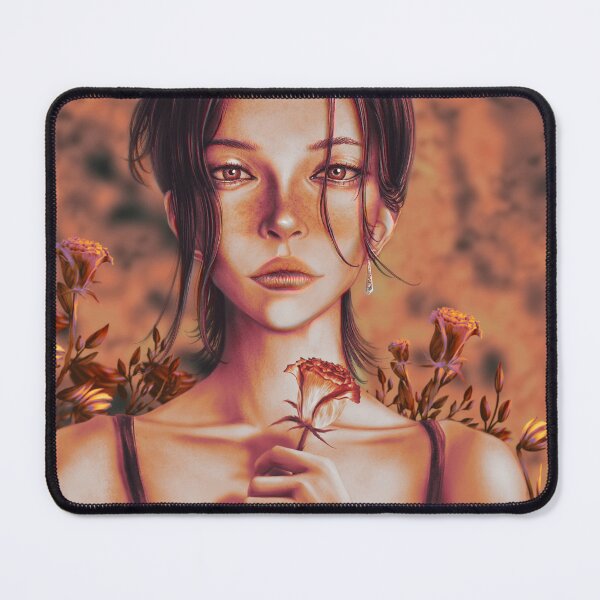 Item preview, Beautiful girl holding a white rose in her hand designed and sold by Witseart.