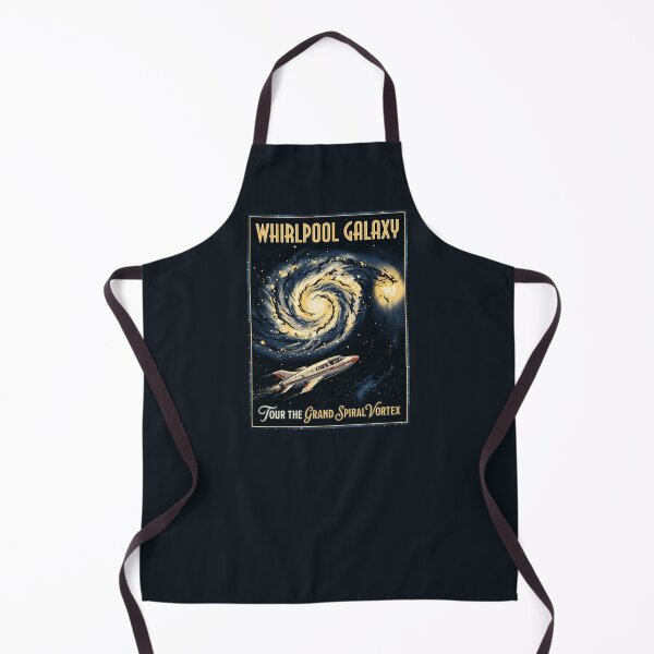 Item preview, Whirlpool Galaxy M51 Spiral Retro NASA Travel Poster designed and sold by RetroRewind Studio.