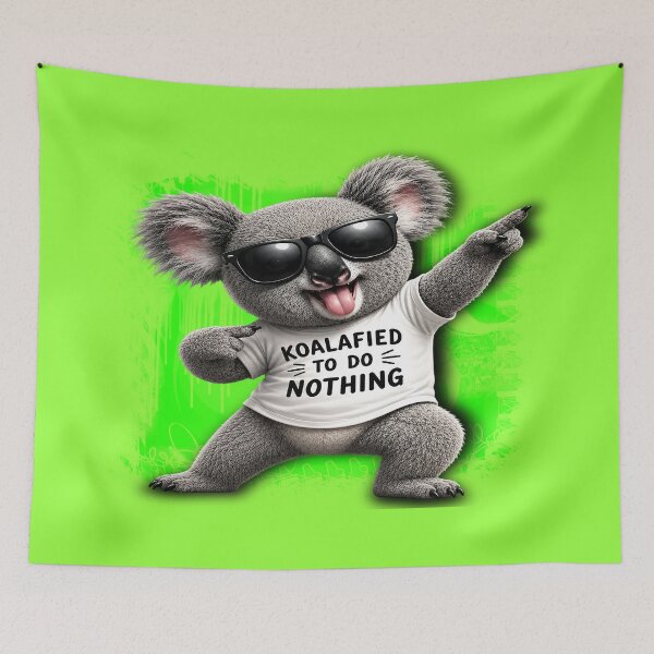 Item preview, Koalafied to Do Nothing – Funny Lazy Koala Graphic designed and sold by mikemuchu.