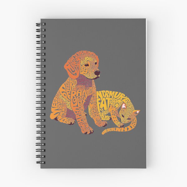 Item preview, Dog and Cat Typography Silhouette Art designed and sold by Violet-Forge.
