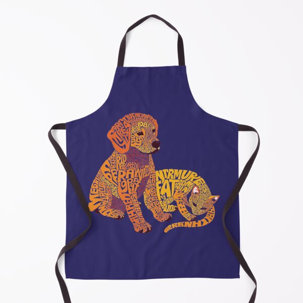 Item preview, Dog and Cat Typography Silhouette Art designed and sold by Violet-Forge.