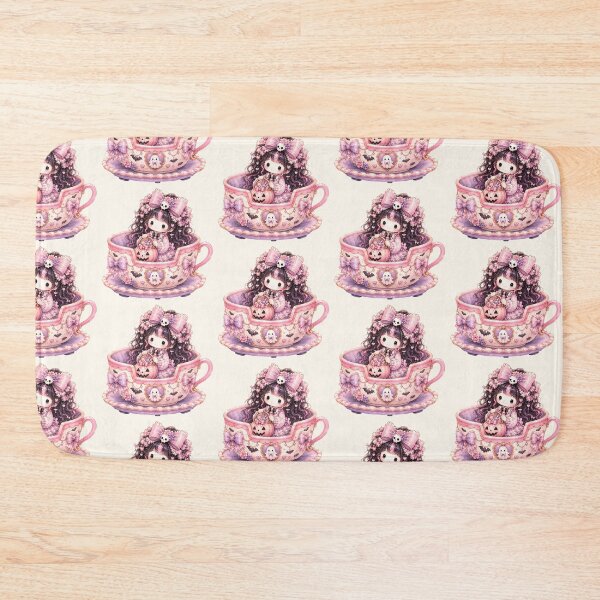 Item preview, Kawaii Halloween Teacup Princess | Coquette Pastel Goth Ghost Tea Party designed and sold by looplandger.