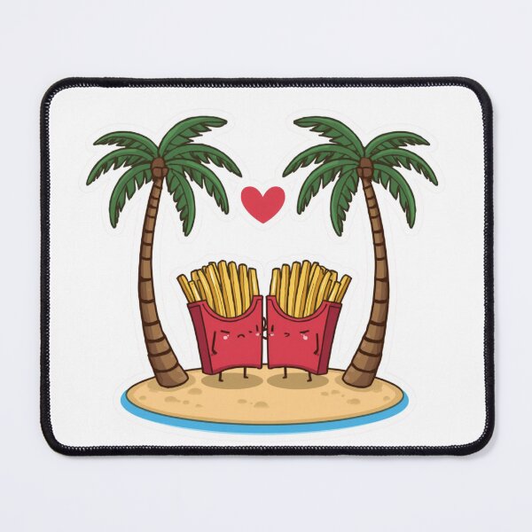 Item preview, Love at First Fry Cute French Fries Couple Sticker | Romantic Food Lover Design designed and sold by Vvmd.