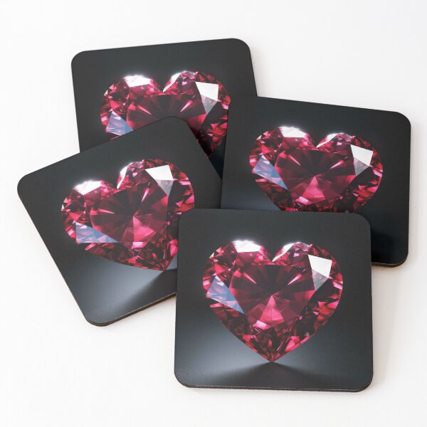 Item preview, Diseño de corazón de zafiro rojo y diamante designed and sold by Heavens Blueprint & Designs.