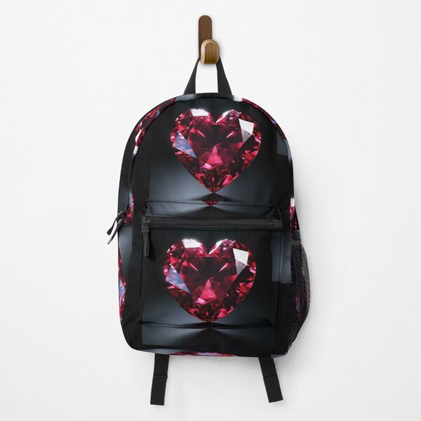 Item preview, Red Sapphire Diamond Heart Design designed and sold by Heavens Blueprint & Designs.