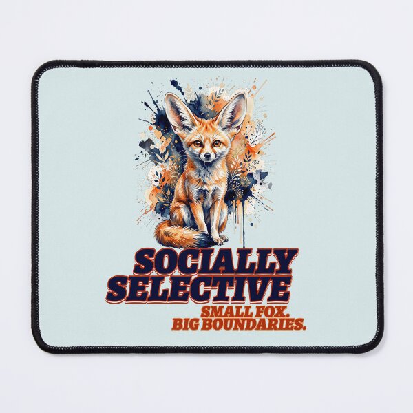 Item preview, Socially Selective Fennec Fox | Cute Introvert Fox Design designed and sold by Biedroneczka.