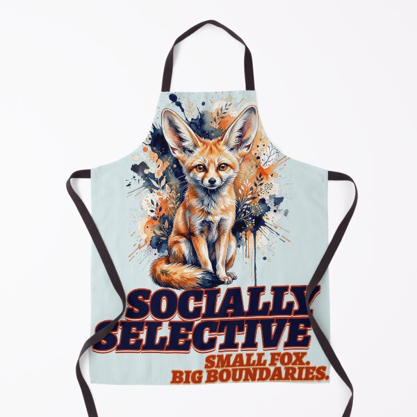 Item preview, Socially Selective Fennec Fox | Cute Introvert Fox Design designed and sold by Biedroneczka.